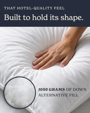 Beckham Hotel Collection Bed Pillows Standard/Queen Size Set of 2 | Original Soft Down Alternative Pillow for Sleeping, Soft Support for Back, Stomach or Side Sleepers