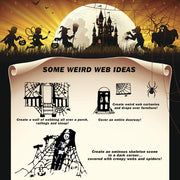 1000 sqft Spider Webs Halloween Decorations with 30 Fake Spiders | Super Stretch Cobwebs for Halloween Indoor and Outdoor Party Supplies