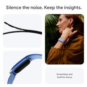 Google Fitbit Air - Screenless Activity Tracker, Obsidian | Fitness, heart rate, & sleep tracking, personalized AI-powered coaching, up to 7 days’ battery life, works with iOS & Android