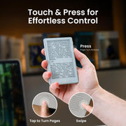 XTEINK X4 Pro 4.3" ebook Reader with Front Light & Touchscreen, Space Black | 4.3" E-Book reader with adjustable front light, touch/gesture control, physical buttons, 1100mAh battery & magnetic charging