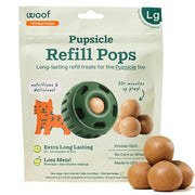 WOOF Pupsicle Peanut Butter & Beef Refill Pops Dog Treats, Large, 7 Count | For large Pupsicles, peanut butter & beef flavor, long-lasting treats, pre-made Pops, wholesome ingredients, shelf stable