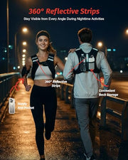 ZELUS Weighted Vest, 6lb/8lb/12lb/16lb/20lb/25lb/30lb Weight Vest with Reflective Stripe for Workout, Strength Training, Running, Fitness, Muscle Building, Weight Loss, Weightlifting