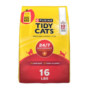 Purina Tidy Cats 24/7 Performance Clumping Cat Litter, 16 lb Bag | Clean Linen scent with 24/7 slow-release deodorizer in a smaller, easy-pour size