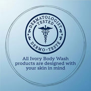Ivory Body Wash Designed for the Whole Family, Original Scent, 35 fl oz | Gentle Formula for Sensitive Skin | Free of Dyes, Parabens, & Phthalates | Plant-Based Cleaning Power Designed for Skin's pH