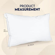 Utopia Bedding Gusset Bed Pillow, Hotel Pillows Queen Size Set of 2, White | Cotton Blended Down alternative pillows for sleeping, soft fluffy cooling comfort for Back, side & stomach sleepers, 2 pack