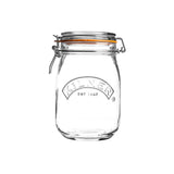 Kilner Clip-Top Storage Jar, 1 Litre, Airtight, Glass, for Fruit, Vegetables, Coffee, Tea, Flour