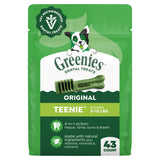 Greenies Teenie Original Natural Dental Dog Treats, Chicken, 43 Count | Veterinarian-recommended, supports oral health & freshens breath, clean to gumline, for dogs 5-15 lbs, chicken flavor
