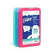 Cool Coolers by Fit & Fresh 4 Pack XL Slim Ice Packs, Quick Freeze Space Saving Reusable Ice Packs for Lunch Boxes or Coolers