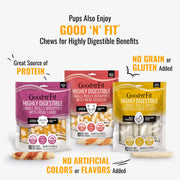 Good 'n' Fun Kabobs Long-Lasting Dog Treat Made With Real Protein, 24 oz | Premium Chicken, Pork and Beef Hide Chew, Supports Dental Health and Mental Stimulation, For Adult Dogs