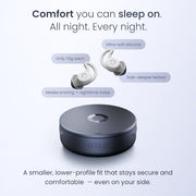 Ozlo Sleepbuds® 2 - Sleep Earbuds, Snoring & Noise Masking Headphones | All-Night Side-Sleeper Comfort, Ultra Small Fit, 14-hr Battery, 50+ Sleep Sounds, In-Ear Alarm, Smart Case Sleep Insights