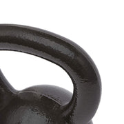 Amazon Basics Cast Iron Kettlebell for Strength Training, Textured Wide Handle, Black