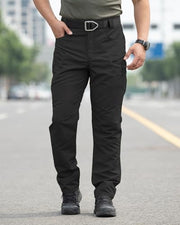Men's Stretch Tactical Pants Waterproof Ripstop Fabric Cargo Pants Lightweight Casual Hiking Outdoor Work Pants (No Belt)