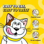 Temptations Creamy Puree Cat Treats, Chicken, Salmon & Tuna, 24 Count | Chicken, Salmon, Tuna flavors, under 15 cal/tube, no added sugar/fillers, squeezable treat or meal topper, great for seniors