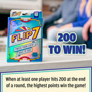 USAOPOLY Flip 7 Card Game, The Ultimate Blend of Press Your Luck Strategy | Fast-Paced Addictive Card Game, Quick to Learn & Easy to Teach, 3+ Players, Ages 8+