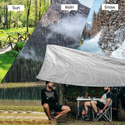 TICONN Heavy Duty Tarp Cover Waterproof, Extra Thick UV Resistant Tarpaulin | 5.5 Mil-6'x8', Double-Sided Tear-Resistant Material, Reinforced Corners, Rust-Resistant Grommets, for Camping, Car, Outdoor