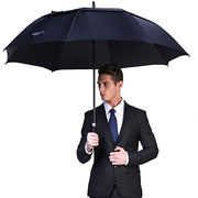 G4Free 47/54/62/68/72 Inch Golf Umbrella Windproof Auto Open Large Umbrella | Oversized Stick Umbrella, Extra Large, Vented Double Canopy, Waterproof 210T Pongee Fabric, Fiberglass Frame, EVA Foam Handle