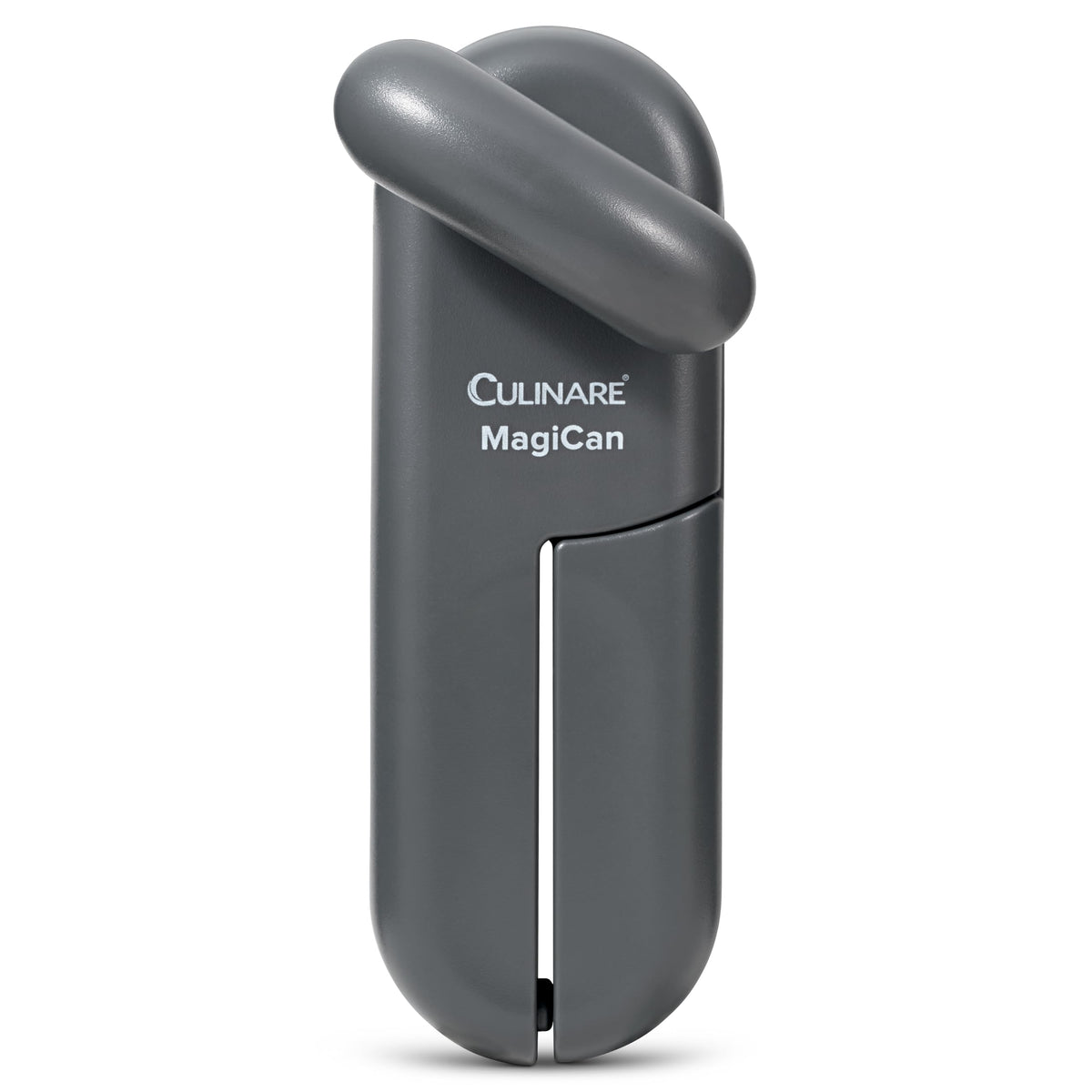 Culinare Magican Grey Tin Opener Manual Can Opener with Comfortable Handle | Heavy Duty Stainless Steel Cutting Wheel Suitable For Left And Right Handed People Safe Lid Removal