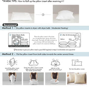 MIULEE 18x18 Throw Pillows Inserts 2 Pack, Decorative Pillows for Couch Bed | 100% Virgin Filling, Full and Fluffy, Lumbar, Back and Neck Support