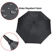 G4Free 47/54/62/68/72 Inch Golf Umbrella Windproof Auto Open Large Umbrella | Oversized Stick Umbrella, Extra Large, Vented Double Canopy, Waterproof 210T Pongee Fabric, Fiberglass Frame, EVA Foam Handle