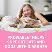 Nutramax Proviable Probiotics for Dogs & Cats, Sprinkle Capsules, 30ct | Probiotics for Cats and Dogs, Plus Prebiotics, Daily Gut Health Support Supplement, Multiple Strains, Sprinkle on Food
