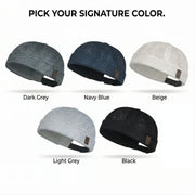 mens breathable brimless hat