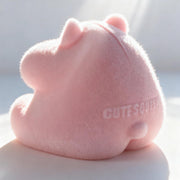 Handmade Taba Squishy Hamster Toy, Cute Squishy Stress Relief Fidget Toy | CUTE SQUEEZE Soft Non-toxic Silicone Butter Cheese Dumpling Squishy, Fuzzy Animal Sensory Toys for Kids Adults, Pink