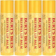 Burt's Bees 100% Natural Moisturizing Lip Balm (Original Beeswax) | Lip Moisturizer with Beeswax, Tint-Free, 100 Percent Natural Origin Conditioning Treatment, Easy to Take Anywhere