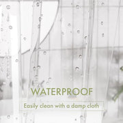 AmazerBath Shower Curtain Liner, 72x72 Clear Shower Curtain Liner, Waterproof Plastic Shower Liner, Cute Lightweight PEVA Shower Curtain for Bathroom with 3 Magnets and 12 Rustproof Metal Grommets