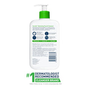 CeraVe Hydrating Cleanser with Hyaluronic Acid, Gentle Face Cleanser,16oz | Daily Face Wash & Makeup Remover with Glycerin, Skin Care for Men and Women, National Eczema Association Certified