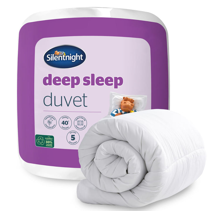 Silentnight Deep Sleep Double Duvet 10.5 Tog – Microfibre, All Year Round Soft and Comfortable Quilt Duvet Ideal for Spring, Summer, Autumn and Winter – Hypoallergenic and Machine Washable – 200x200cm