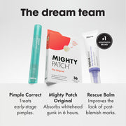 Mighty Patch Hero Cosmetics Original Nighttime Acne Pimple Patches, 36 Ct | #1 Hydrocolloid Acne Patches, Shrinking Zits & Whiteheads in 1 Use, Spot Treatment, Pimple Stickers for Face