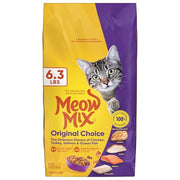 Meow Mix Original Choice Dry Cat Food, 6.3 Pound Bag
