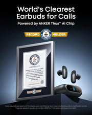 Soundcore Liberty 5 Pro by Anker Noise Cancelling Wireless Earbuds | Anker Thus™ AI Chip delivers Guinness World Records-certified call quality for crystal-clear calls in noisy environments
