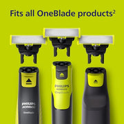 Philips Norelco OneBlade 360 Replacement Blades, 3 Pack | Genuine OneBlade 360 Blades, Stainless Steel, 360 Flex, Trim Edge and Shave, Up to 12-Month Supply, QP430/80