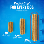 Dentalife Purina Daily Dental Chews for Large Dogs, 18 ct Pouch | Chewy, ridged texture in a tasty chicken flavor, helps reduce tartar buildup and help freshen breath