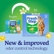 Fresh Step Advanced Odor Shield Clumping Cat Litter with Gain, 18.5 lb, 2Pk | Odor Shield with Ammonia Block Technology, Low Dust, Multi Cat, Compatible with Most Automatic Litter Boxes