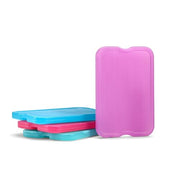 Cool Coolers by Fit & Fresh 4 Pack XL Slim Ice Packs, Quick Freeze Space Saving Reusable Ice Packs for Lunch Boxes or Coolers