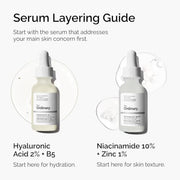 The Ordinary Hyaluronic Acid 2% + B5 (with Ceramides), Multi-Depth Hydration Serum for Plumper, Smoother Skin