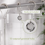 AmazerBath Shower Curtain Liner, 72x72 Clear Shower Curtain Liner, Waterproof Plastic Shower Liner, Cute Lightweight PEVA Shower Curtain for Bathroom with 3 Magnets and 12 Rustproof Metal Grommets