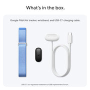 Google Fitbit Air - Screenless Activity Tracker, Obsidian | Fitness, heart rate, & sleep tracking, personalized AI-powered coaching, up to 7 days’ battery life, works with iOS & Android