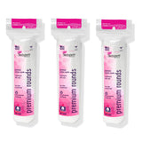 Swisspers Premium Cotton Rounds, Dual-Sided, 100 Count (Pack of 3) | Hypoallergenic, Textured Side, Lint-Free Side, Dermatologist-Tested, Chlorine-Free, 300 Total
