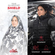 Emergency Blanket Mylar Thermal Space Survival Gear & Supplies 4-Pack Foil | Cold Weather Power Outage Camping Car Winter Storm Heat Reflective Hiking Backpacking Essentials First Aid Marathon Prepper