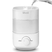 Levoit Top Fill Humidifiers for Bedroom, 2.5L Tank for Large Room, 25dB | Easy to Fill & Clean, Quiet Cool Mist Air Humidifier for Home Baby Nursery & Plants, Auto Shut-off for Safety, 25H Lasting