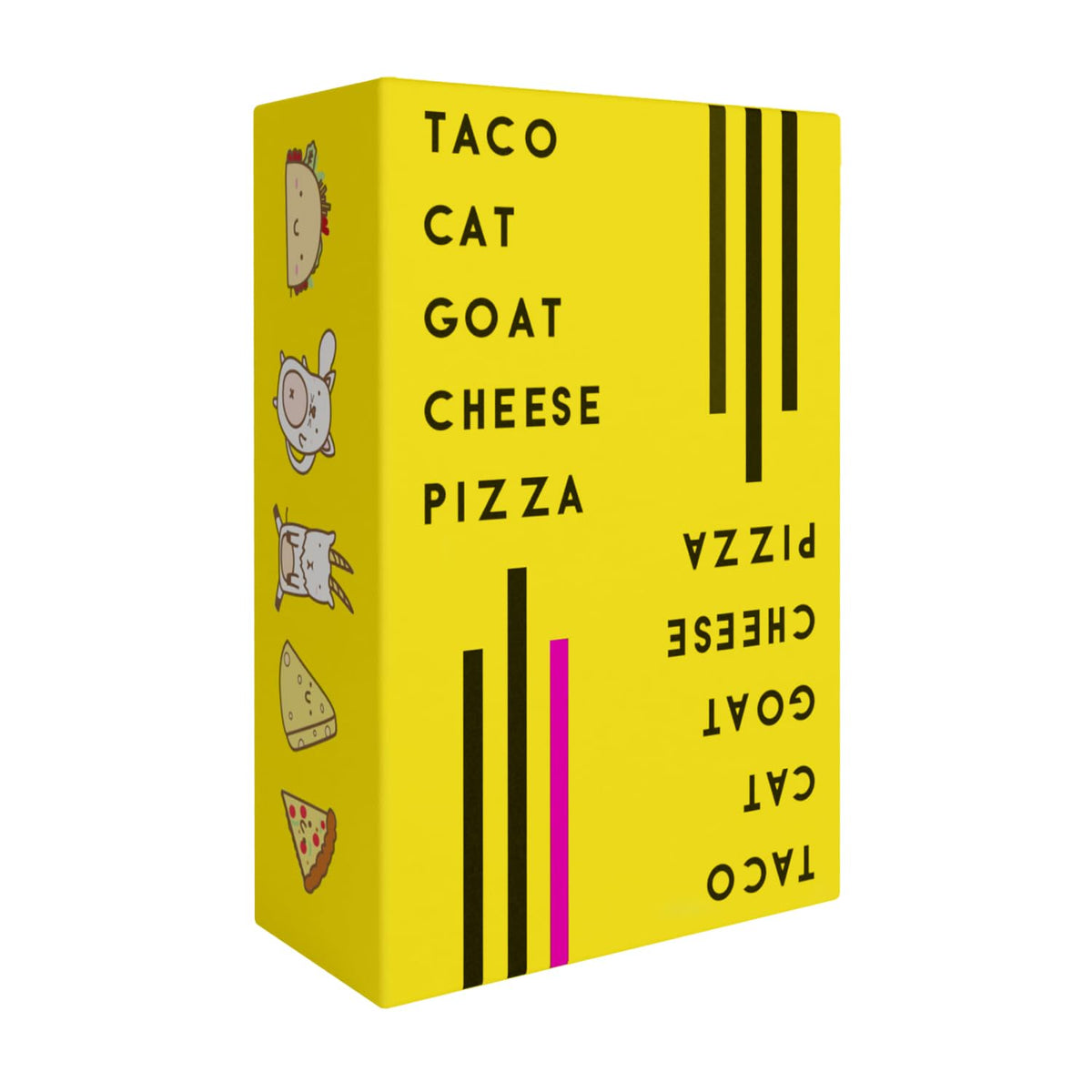 Taco Cat Goat Cheese Pizza Card Game by Taco Cat Games, Age 7+, 2-8 Players | 10 min rounds, Slap pile when word matches card, Action cards add twists, Builds reflexes, Fun for all ages