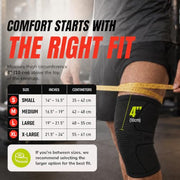 UFlex Athletics Knee Brace Sleeve Men & Women | Knee Compression Sleeve Support for Arthritis Joint Pain Relief, Workout, Swelling, Sports, Circulation, Running ACL Recovery