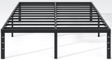 NEW JETO Metal Bed Frame,Queen Size Bed Frame with Storage Space,14 Inch | Heavy Duty Sturdy Mattress Foundation,Easy Assembly,No Box Spring Needed, Black