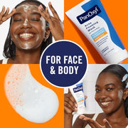 PanOxyl Acne Foaming Wash, 10% Benzoyl Peroxide, For Face & Body, 5.5 oz | Maximum Strength, Antibacterial Daily Cleanser, Treats & Prevents Acne, Non-Comedogenic, Vegan, Unscented, All Skin Types