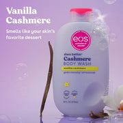 eos Cashmere Body Wash- Vanilla Cashmere, Creamy Gel with Shea Butter, 16 fl oz