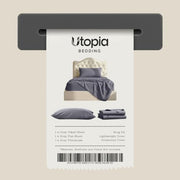 Twin Sheets Set, 3 Pieces 16" Deep Pocket Hotel Luxury Bed Sheets, Grey | Extra Soft Bedsheet Set for Kids, Women & Men, Comfy & Breathable Cooling Sheets, Fitted Sheet, Flat Sheet, 1 Pillowcase