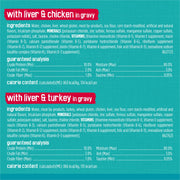 Friskies Purina Tasty Treasures Cat Food, Prime Filets Variety, (12) 5.5 oz | Chicken and tuna, chicken, ocean fish and turkey wet cat food in gravy or sauce, 100% complete & balanced for adult cats